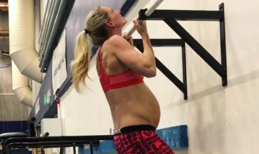 Watch This Nike Run Club Coach Do Perfect Chin-Ups at 41 Weeks Pregnant